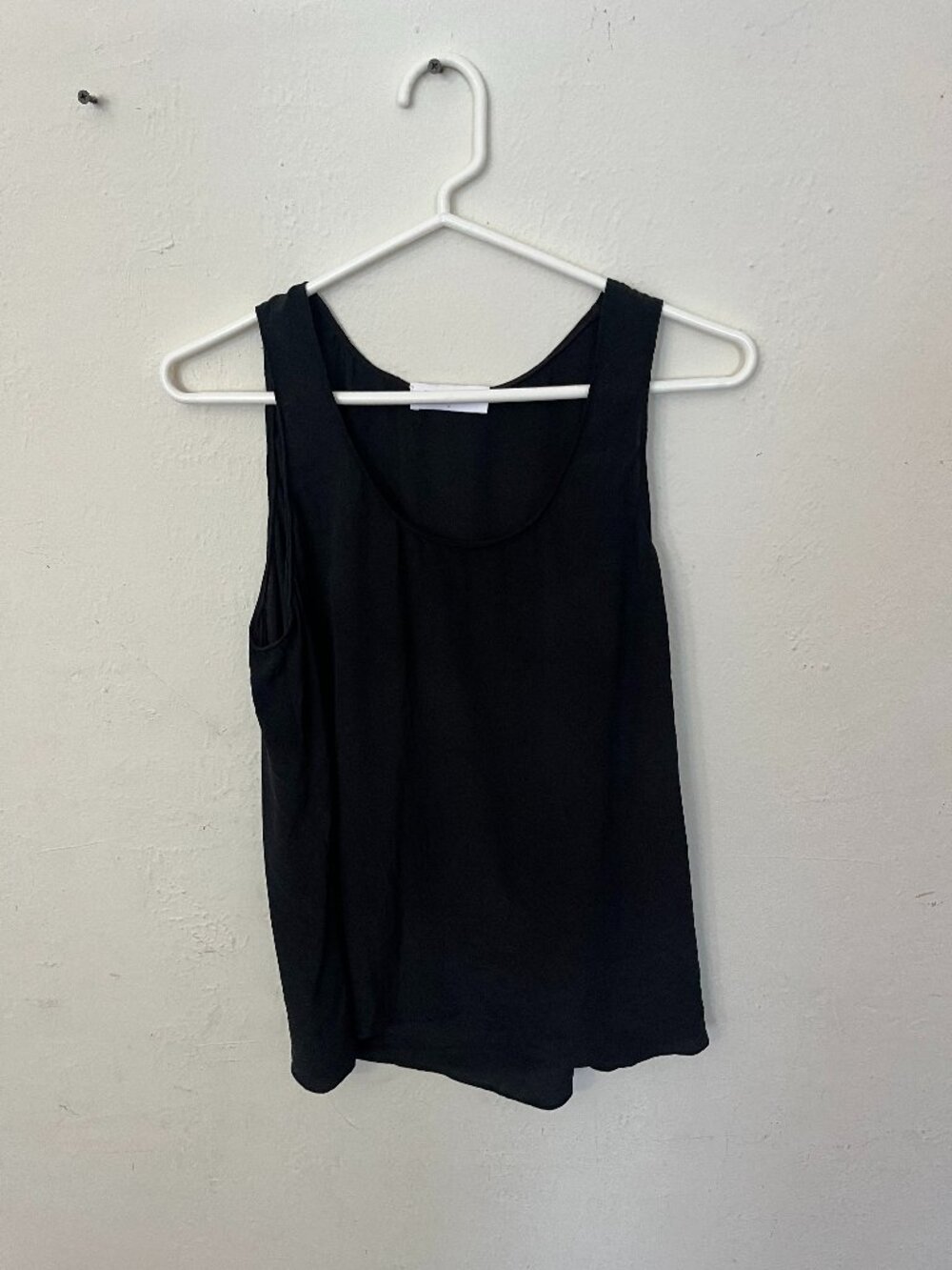 Everlane Black Silk Tank Top